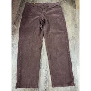 American Eagle 90s Straight Leg Corduroy Pants Brown Women's 16R XL
